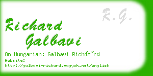 richard galbavi business card